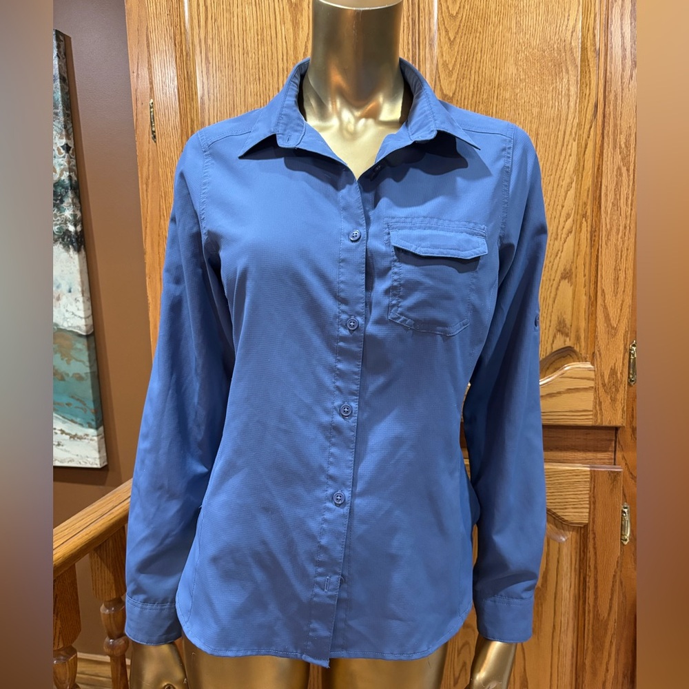 Columbia Navy Button-Up Shirt